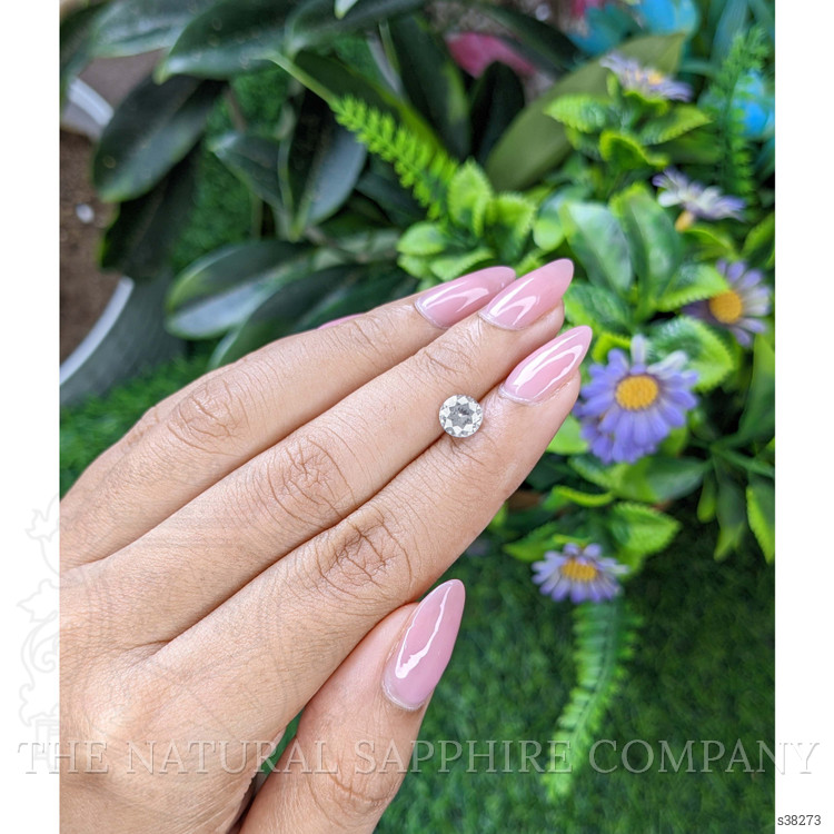 1.27 Ct. White Sapphire from Ceylon (Sri Lanka)
