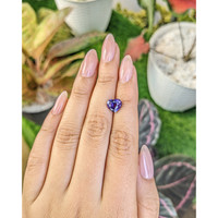 2.57 Ct. Purple Sapphire from Ceylon (Sri Lanka) Life Style