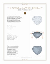 2.57 Ct. Purple Sapphire from Ceylon (Sri Lanka) 3 D Scan Report