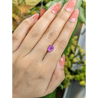 2.17 Ct. Pinkish Purple Sapphire from Ceylon (Sri Lanka) Life Style