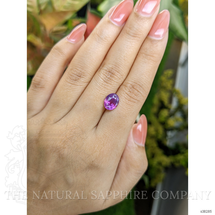 3.33 Ct. Pinkish Purple Sapphire from Ceylon (Sri Lanka)