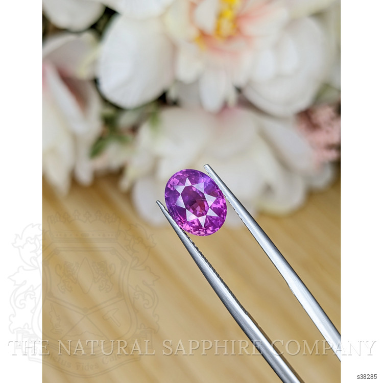 3.33 Ct. Pinkish Purple Sapphire from Ceylon (Sri Lanka)