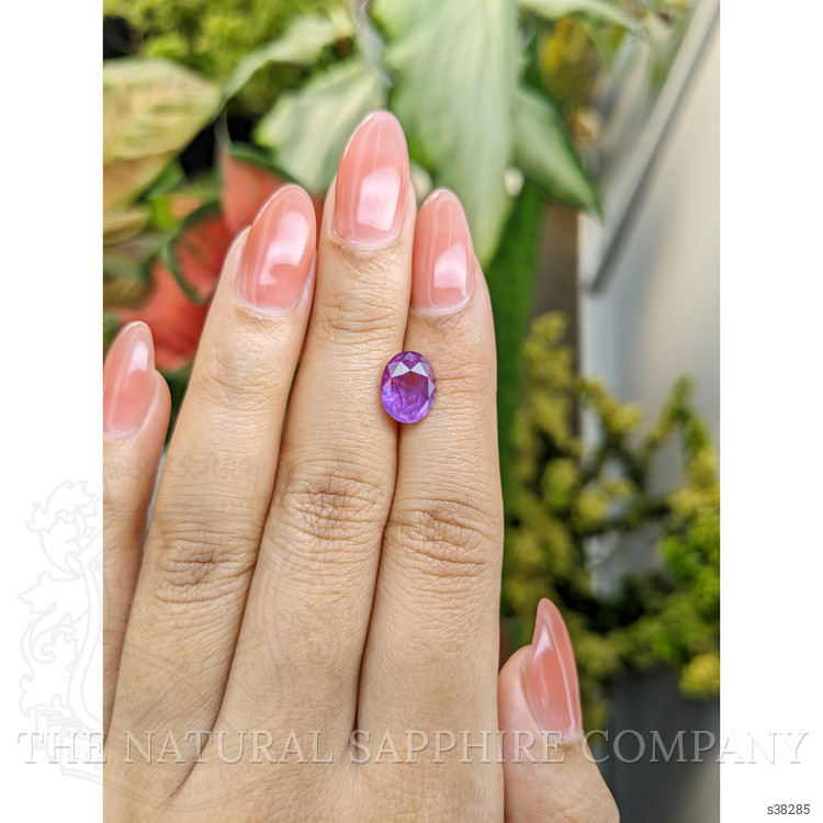 3.33 Ct. Pinkish Purple Sapphire from Ceylon (Sri Lanka)