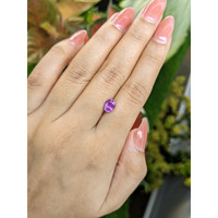 1.54 Ct. Pinkish Purple Sapphire from Ceylon (Sri Lanka) Life Style