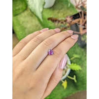1.23 Ct. Purplish Pink Sapphire from Ceylon (Sri Lanka) Life Style