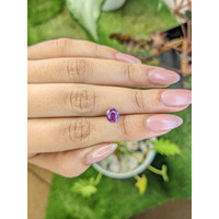 1.23 Ct. Purplish Pink Sapphire from Ceylon (Sri Lanka) Life Style