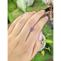 1.38 Ct. Pinkish Purple Sapphire from Ceylon (Sri Lanka) Life Style