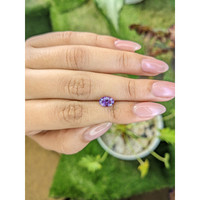 1.38 Ct. Pinkish Purple Sapphire from Ceylon (Sri Lanka) Life Style