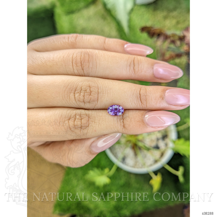 1.38 Ct. Pinkish Purple Sapphire from Ceylon (Sri Lanka)