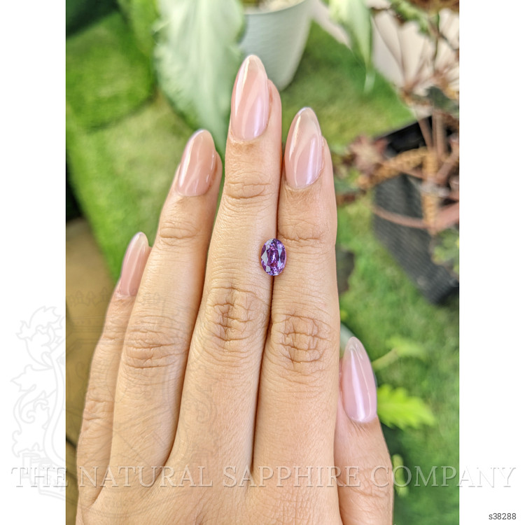 1.38 Ct. Pinkish Purple Sapphire from Ceylon (Sri Lanka)