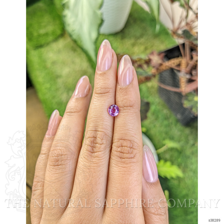 1.08 Ct. Purplish Pink Sapphire from Ceylon (Sri Lanka)