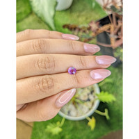 1.08 Ct. Purplish Pink Sapphire from Ceylon (Sri Lanka) Life Style