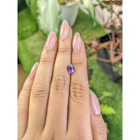 1.62 Ct. Pinkish Purple Sapphire from Ceylon (Sri Lanka) Life Style