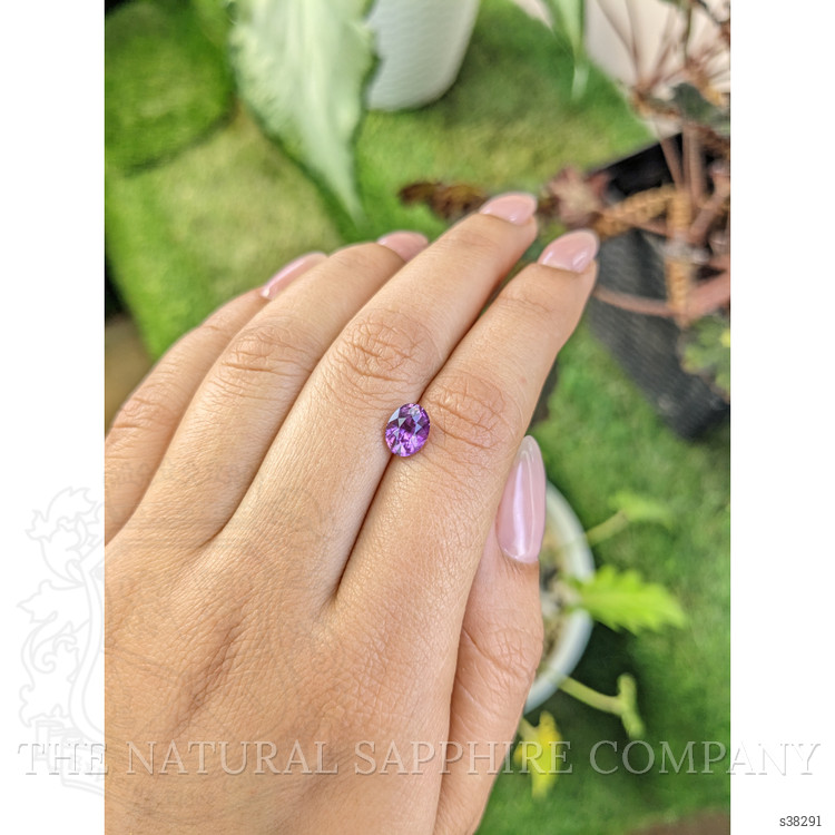 1.62 Ct. Pinkish Purple Sapphire from Ceylon (Sri Lanka)