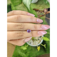 1.62 Ct. Pinkish Purple Sapphire from Ceylon (Sri Lanka) Life Style