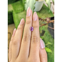 1.61 Ct. Pinkish Purple Sapphire from Ceylon (Sri Lanka) Life Style