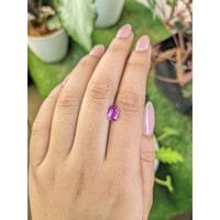 1.21 Ct. Purplish Pink Sapphire from Ceylon (Sri Lanka) Life Style