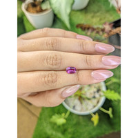 1.21 Ct. Purplish Pink Sapphire from Ceylon (Sri Lanka) Life Style