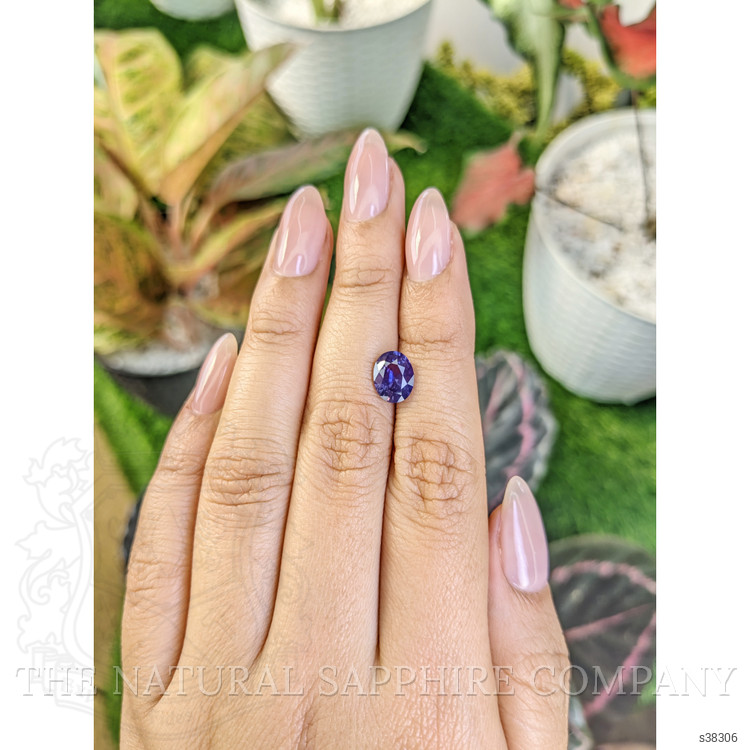 2.03 Ct. Bluish Purple Sapphire from Ceylon (Sri Lanka)