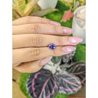 2.03 Ct. Bluish Purple Sapphire from Ceylon (Sri Lanka) Life Style