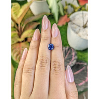 2.03 Ct. Blue Sapphire from Ceylon (Sri Lanka) Life Style
