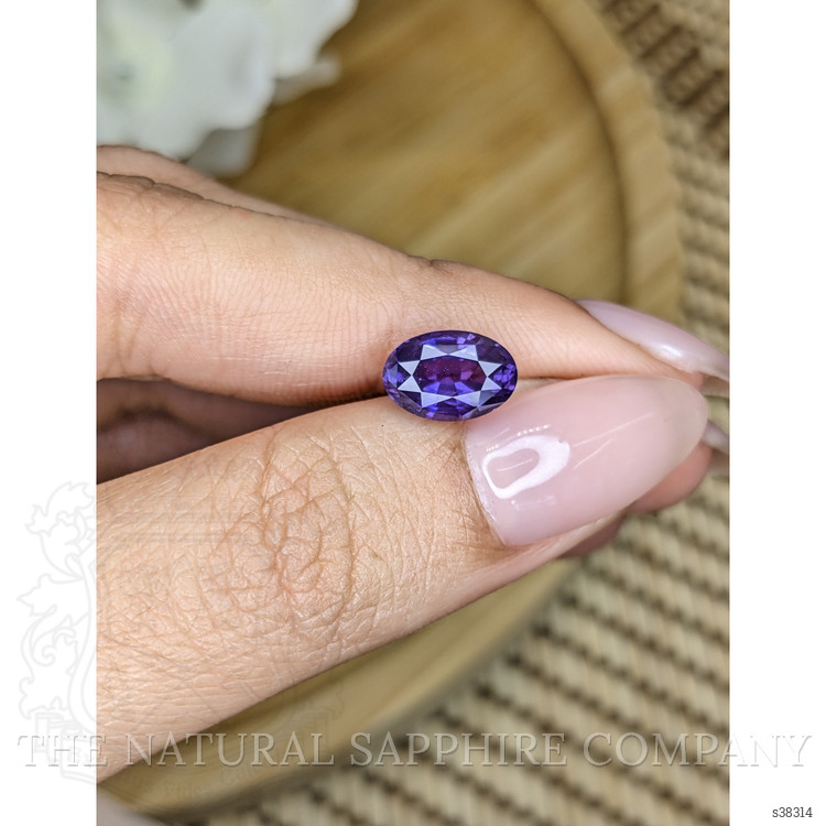 2.67 Ct. Purple Sapphire from Ceylon (Sri Lanka)