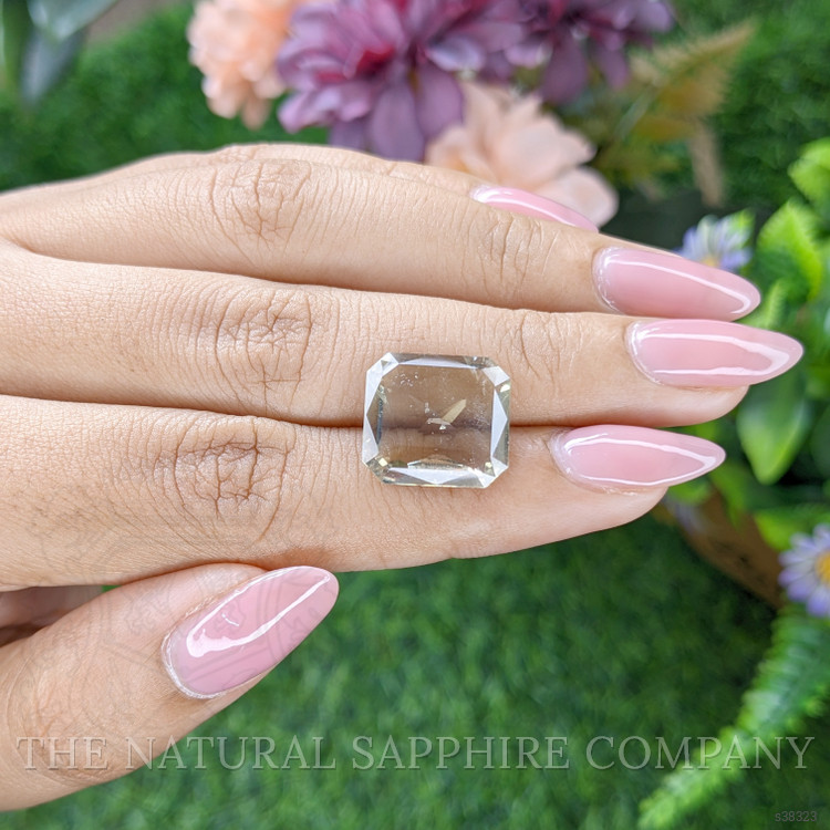 9.79 Ct. Brownish Green Sapphire from Ceylon (Sri Lanka)