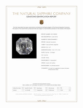 2.57 Ct. White Sapphire from Ceylon (Sri Lanka) Scan Report