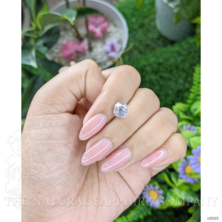 2.57 Ct. White Sapphire from Ceylon (Sri Lanka)