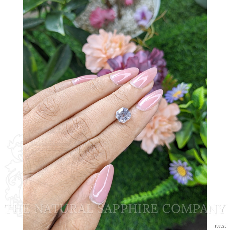 2.57 Ct. White Sapphire from Ceylon (Sri Lanka)