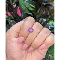 4.06 Ct. Purplish Pink Star Sapphire from Ceylon (Sri Lanka) Life Style