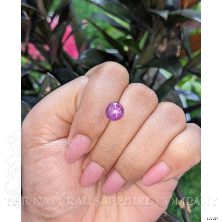 4.06 Ct. Purplish Pink Star Sapphire from Ceylon (Sri Lanka)