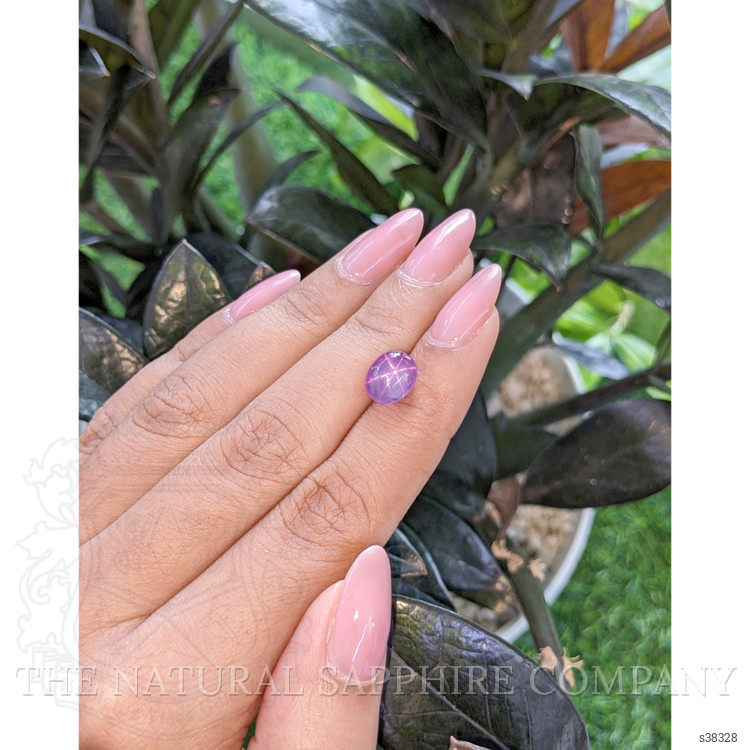 5.06 Ct. Purplish Pink Star Sapphire from Ceylon (Sri Lanka)