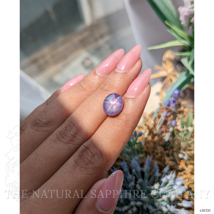 6.52 Ct. Violet Star Sapphire from Ceylon (Sri Lanka)