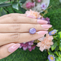 6.52 Ct. Violet Star Sapphire from Ceylon (Sri Lanka) Life Style