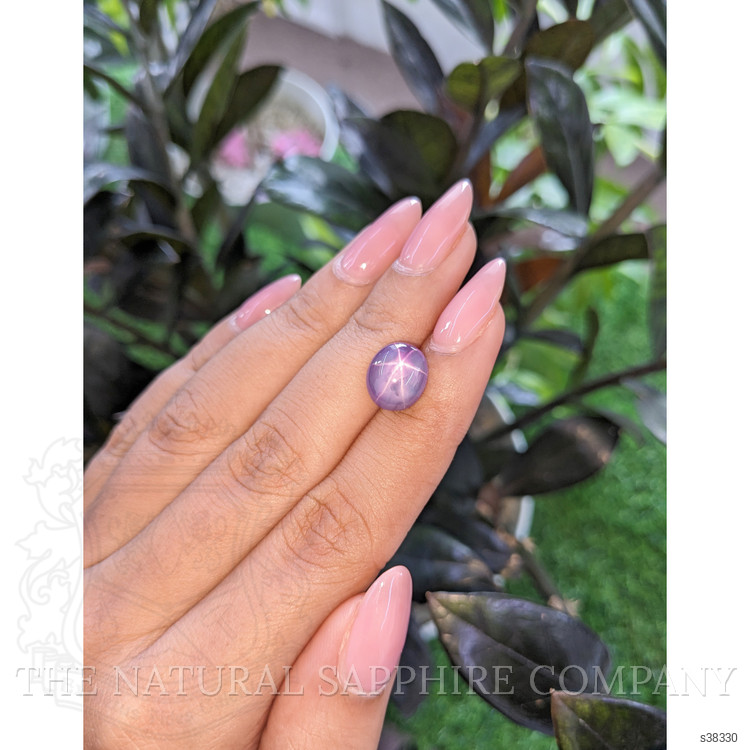 6.52 Ct. Violet Star Sapphire from Ceylon (Sri Lanka)