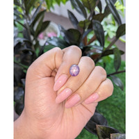 6.52 Ct. Violet Star Sapphire from Ceylon (Sri Lanka) Life Style