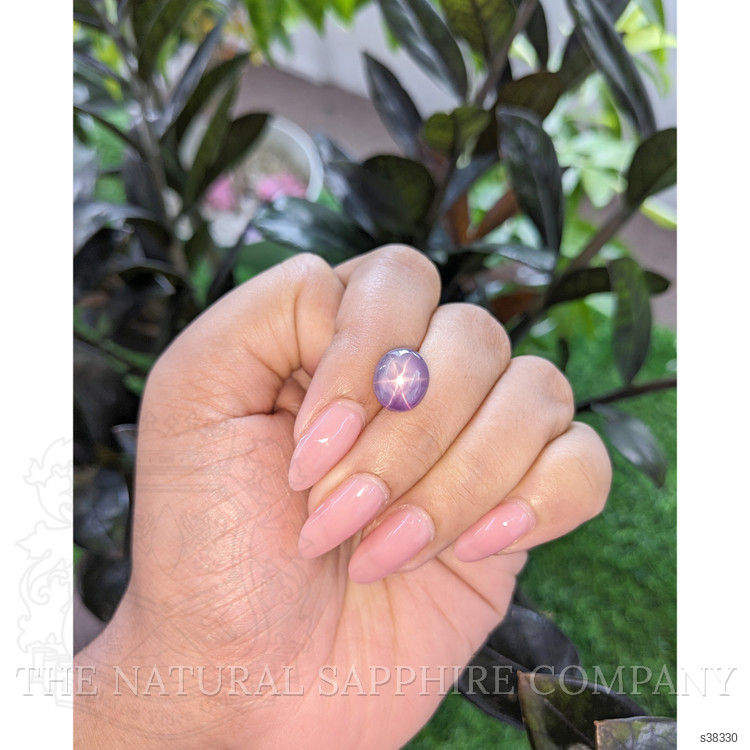 6.52 Ct. Violet Star Sapphire from Ceylon (Sri Lanka)