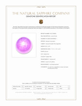8.79 Ct. Purplish Pink Star Sapphire from Ceylon (Sri Lanka) Scan Report