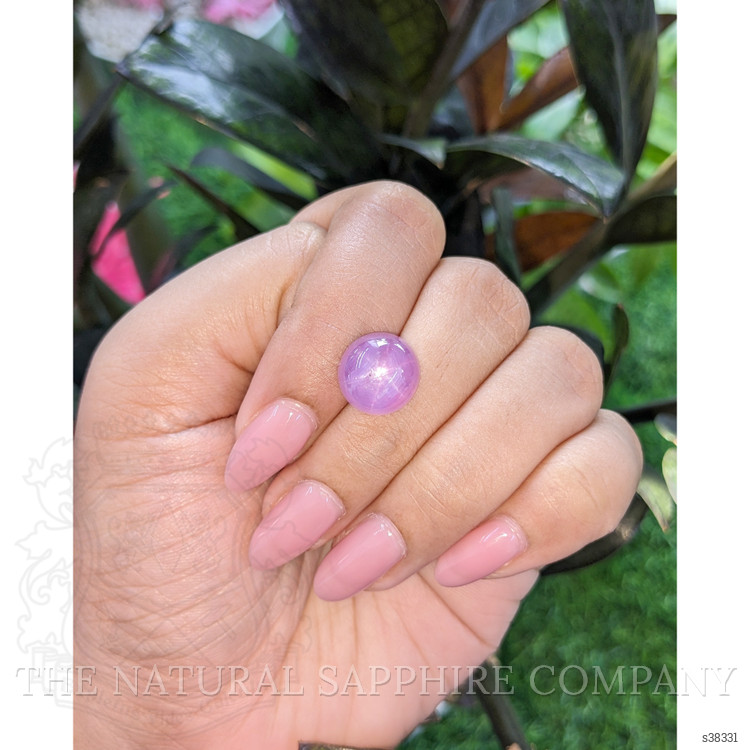 8.79 Ct. Purplish Pink Star Sapphire from Ceylon (Sri Lanka)