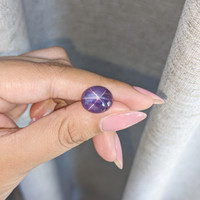 9.88 Ct. Purple Star Sapphire from Ceylon (Sri Lanka) Life Style