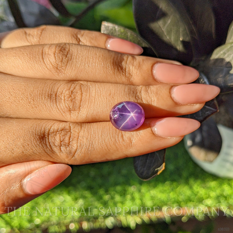 9.88 Ct. Purple Star Sapphire from Ceylon (Sri Lanka)