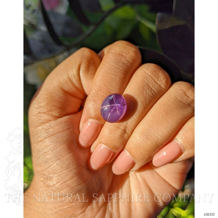 9.88 Ct. Purple Star Sapphire from Ceylon (Sri Lanka)