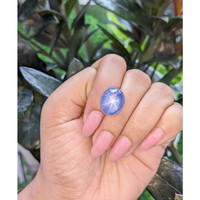 21.10 Ct. Blue Star Sapphire from Ceylon (Sri Lanka) Life Style
