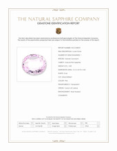 3.58 Ct. Pink Sapphire from Ceylon (Sri Lanka) Scan Report