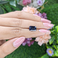 3.06 Ct. Blue Sapphire from Madagascar Life Style