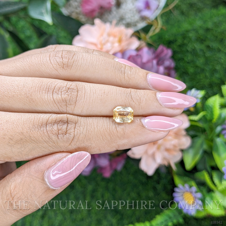 2.17 Ct. Orangish Yellow Sapphire from Ceylon (Sri Lanka)