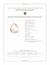 6.05 Ct. Peach Sapphire from Ceylon (Sri Lanka) Scan Report