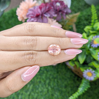 6.56 Ct. Padparadscha Sapphire from Ceylon (Sri Lanka) Life Style
