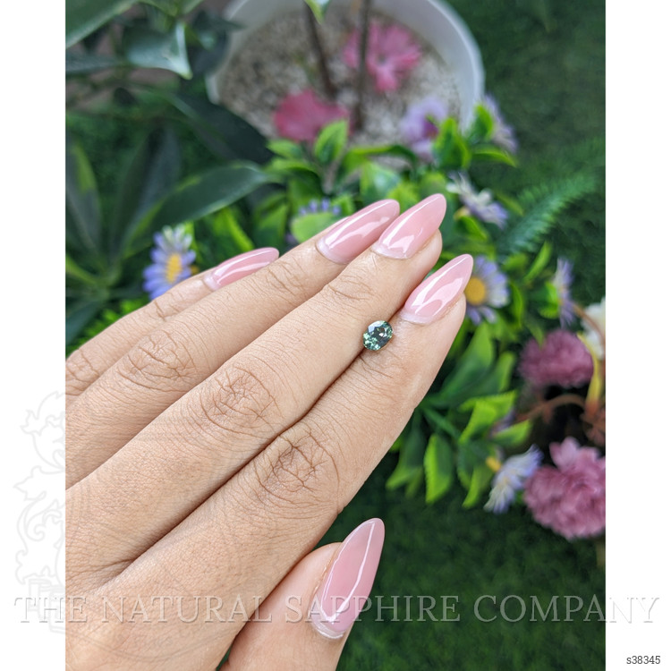 0.78 Ct. Bluish Green Sapphire from Tanzania
